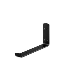 Load image into Gallery viewer, 2" Wide Metal Wrought Iron J Bracket for Wall Shelves, Open Shelving, Kitchen Shelves, Heavy duty wall hooks.