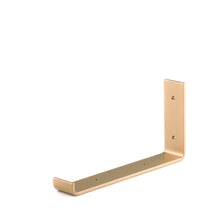 Load image into Gallery viewer, 2" Wide Metal Wrought Iron J Bracket for Wall Shelves, Open Shelving, Kitchen Shelves, Heavy duty wall hooks.