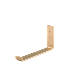 Load image into Gallery viewer, 2" Wide Metal Wrought Iron J Bracket for Wall Shelves, Open Shelving, Kitchen Shelves, Heavy duty wall hooks.