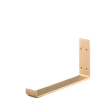 Load image into Gallery viewer, 2" Wide Metal Wrought Iron J Bracket for Wall Shelves, Open Shelving, Kitchen Shelves, Heavy duty wall hooks.