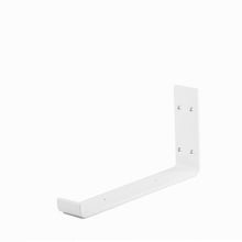 Load image into Gallery viewer, 2" Wide Metal Wrought Iron J Bracket for Wall Shelves, Open Shelving, Kitchen Shelves, Heavy duty wall hooks.