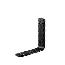 Load image into Gallery viewer, 2" Wide Metal Wrought Iron L Bracket with Butterfly embossment. Shelf bracket, floating wall shelf, open kitchen & pantry shelving, bathroom shelves.