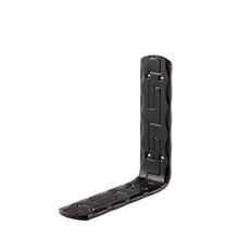 Load image into Gallery viewer, 2" Wide Metal Wrought Iron L Bracket with Rectangle Waves embossment. Shelf bracket, floating wall shelf, open kitchen & pantry shelving, bathroom shelves.