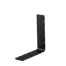 Load image into Gallery viewer, 2" Wide Metal Wrought Iron L Bracket with edge hammering. Shelf bracket, floating wall shelf, open kitchen & pantry shelving, bathroom shelves.