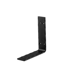 Load image into Gallery viewer, 2" Wide Metal Wrought Iron L Bracket with edge hammering. Shelf bracket, floating wall shelf, open kitchen & pantry shelving, bathroom shelves.