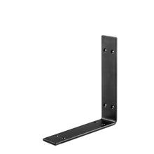 Load image into Gallery viewer, 2" Wide Metal Wrought Iron L Bracket. Shelf bracket, floating wall shelf, open kitchen & pantry shelving, bathroom shelves.