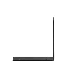 Load image into Gallery viewer, 2" Wide Metal Wrought Iron L Bracket. Shelf bracket, floating wall shelf, open kitchen & pantry shelving, bathroom shelves.