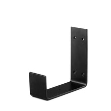 Load image into Gallery viewer, 3" Wide Metal Wrought Iron J Bracket for Wall Shelves, Open Shelving, Kitchen Shelves, Heavy duty wall hooks and Mantel Brackets.