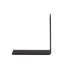 Load image into Gallery viewer, 3" Wide Metal Wrought Iron L Bracket. Shelf bracket, floating wall shelf, open kitchen & pantry shelving, bathroom shelves.