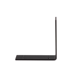 Load image into Gallery viewer, 3" Wide Metal Wrought Iron L Bracket. Shelf bracket, floating wall shelf, open kitchen & pantry shelving, bathroom shelves.