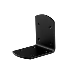Load image into Gallery viewer, 4" wide wrought iron metal L bracket. Heavy duty wall shelf bracket, wood beam bracket, wooden post 90 bracket.