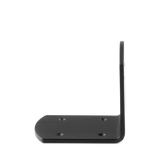 Load image into Gallery viewer, 4" wide wrought iron metal L bracket. Heavy duty wall shelf bracket, wood beam bracket, wooden post 90 bracket.