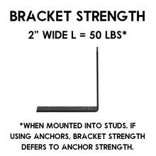 Load image into Gallery viewer, 2" Wide Butterfly L Bracket - Square Ends
