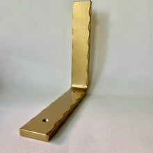 Load image into Gallery viewer, 2" Wide Heavy Duty Edge Hammered L Bracket - 1/2" Thick