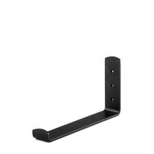 Load image into Gallery viewer, 2" Wide Metal Wrought Iron J Bracket for Wall Shelves, Open Shelving, Kitchen Shelves, Heavy duty wall hooks. 
