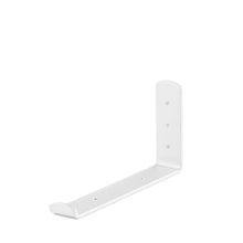 Load image into Gallery viewer, 2" Wide Metal Wrought Iron J Bracket for Wall Shelves, Open Shelving, Kitchen Shelves, Heavy duty wall hooks. 
