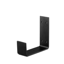 Load image into Gallery viewer, 3" Wide Metal Wrought Iron J Bracket for Wall Shelves, Open Shelving, Kitchen Shelves, Heavy duty wall hooks and Mantel Brackets. 
